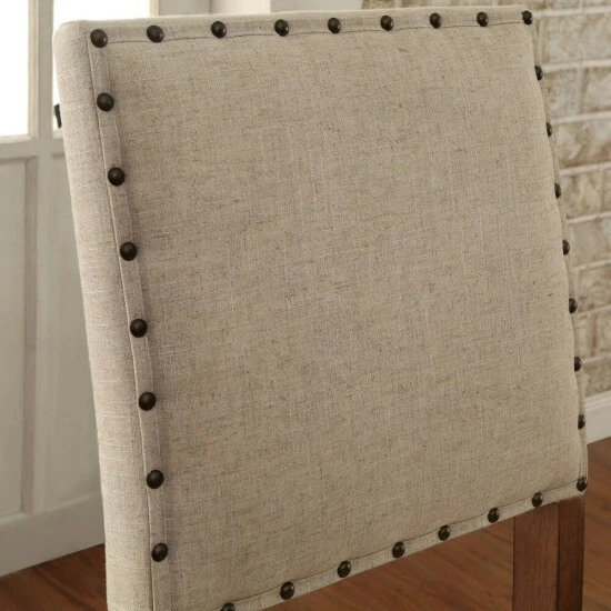 Flash Sale π― Furniture Of America Tays Contemporary Brown Fabric Bar Chairs (Set Of 2) 𧨠- Image 8