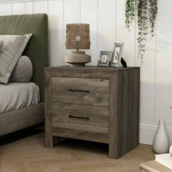 Best Pirce β€οΈ Furniture Of America Ashland Rustic Natural Tone 2-drawer Nightstand π