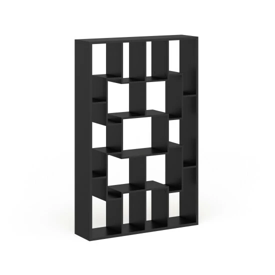 Discount 🌟 Furniture Of America Fora Contemporary Walnut Open Shelf Bookcase 🌟 - Image 8