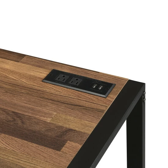 Best reviews of 🥰 Furniture Of America Industrial 50-inch Computer Desk With USB Ports 🔔 - Image 3