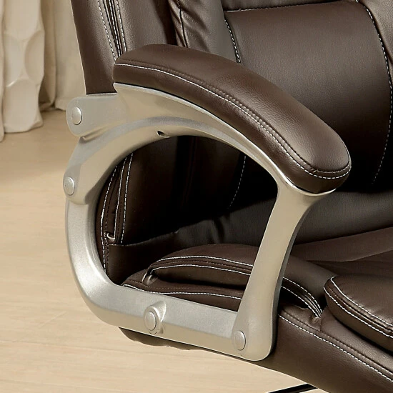 Brand new ✔️ Furniture Of America Nel Brown Height Adjustable Desk Chair 👏 - Image 3