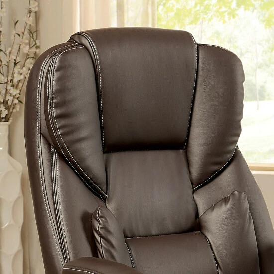 Brand new ✔️ Furniture Of America Nel Brown Height Adjustable Desk Chair 👏 - Image 5