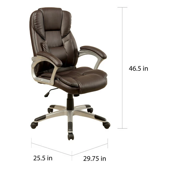 Brand new ✔️ Furniture Of America Nel Brown Height Adjustable Desk Chair 👏 - Image 6