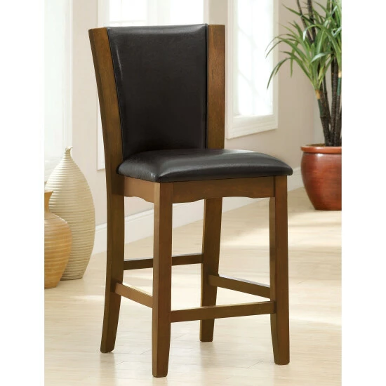 Top 10 🥰 Furniture Of America Faux Leather Counter Height Dining Chairs (Set Of 2) Black/brown Cherry 🤩