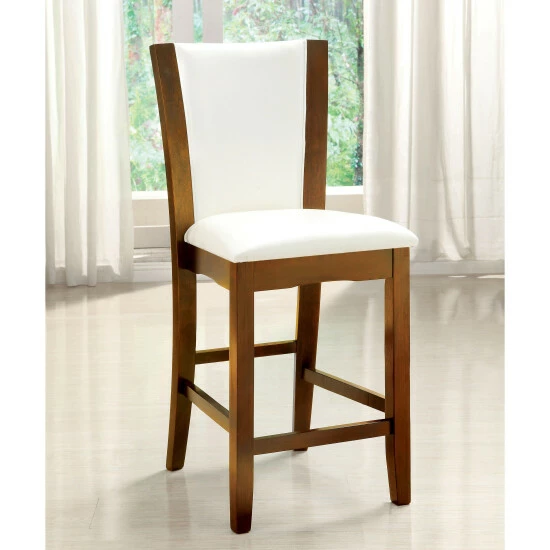 Top 10 🥰 Furniture Of America Faux Leather Counter Height Dining Chairs (Set Of 2) Black/brown Cherry 🤩 - Image 2