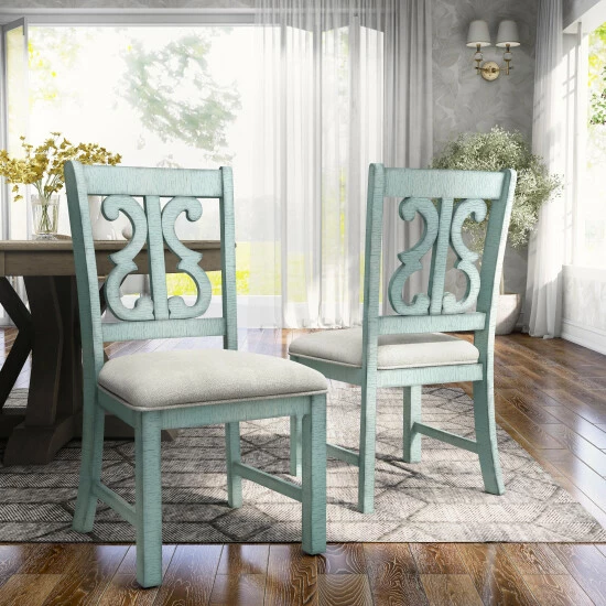 Best reviews of 🛒 Furniture Of America Sylmer Farmhouse Wood Side Chairs (Set Of 2) White 🎉 - Image 2