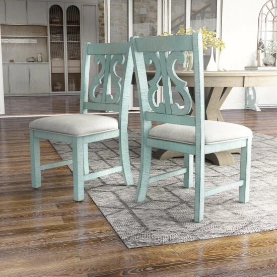 Best reviews of 🛒 Furniture Of America Sylmer Farmhouse Wood Side Chairs (Set Of 2) White 🎉 - Image 8