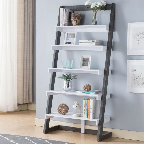 New 🔥 Furniture Of America Liri Modern 34-inch 3-Piece Computer Desk Set Distressed Grey 🔔 - Image 7