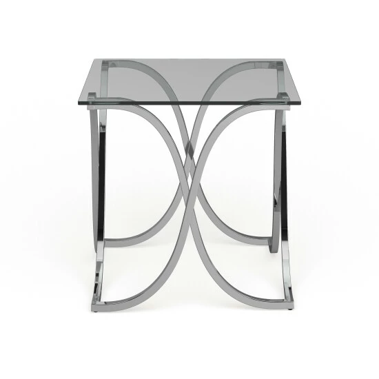 Wholesale 🔥 Furniture Of America Artenia Modern Art 24-inch Chrome Side Table 🌟 - Image 6
