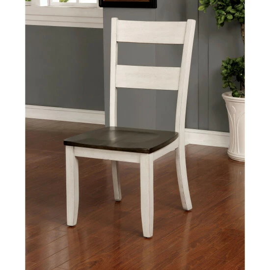 Cheap βοΈ Furniture Of America Sine Farmhouse Fabric Side Chairs (Set Of 2) Grey π - Image 3