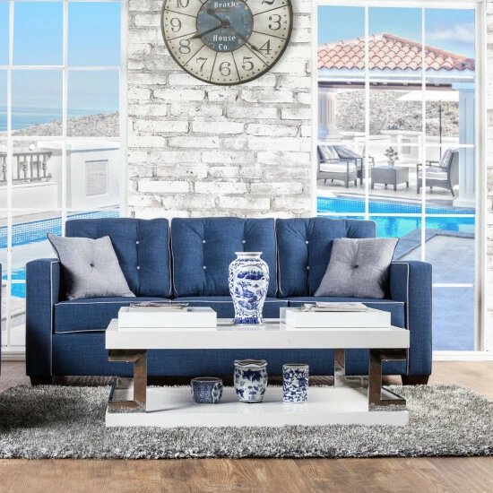 Best deal 😍 Furniture Of America Wazy White 47-inch 2-piece Accent Table Set 😉 - Image 4