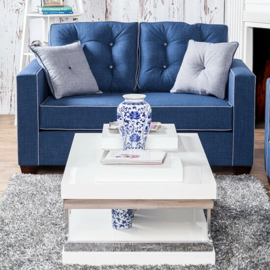 Best deal 😍 Furniture Of America Wazy White 47-inch 2-piece Accent Table Set 😉 - Image 5