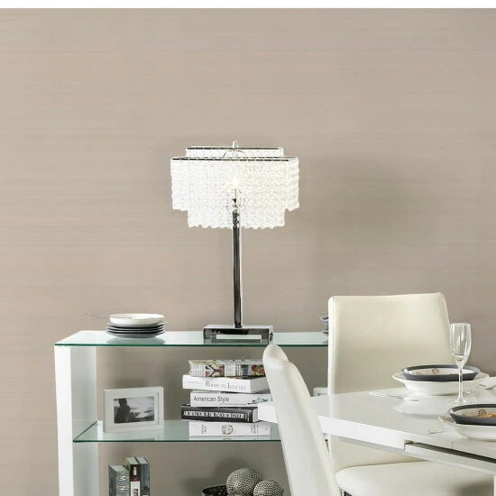 Buy β¨ Furniture Of America Daye Glam Silver Metal Crystals Table Lamp π