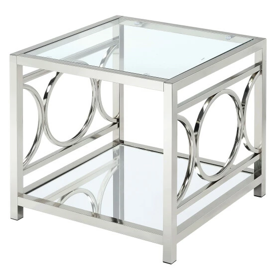 Cheap 🤩 Furniture Of America Gury Chrome 47-inch 2-piece Accent Table Set ⭐ - Image 5