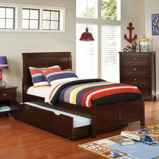 Deals ✨ Furniture Of America Dospat Traditional Solid Wood Planked Panel Bed Antique White 🥰