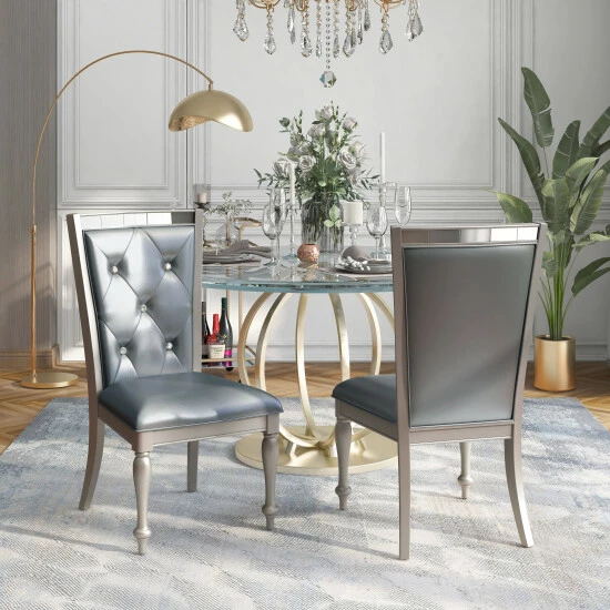 Coupon β Furniture Of America Tase Contemporary Silver Side Chairs (Set Of 2) β¨