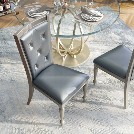 Coupon β Furniture Of America Tase Contemporary Silver Side Chairs (Set Of 2) β¨ - Image 3