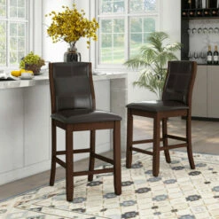 Top 10 𧨠Furniture Of America Tornillo Faux Leather Counter Height Dining Chairs (Set Of 2) π―