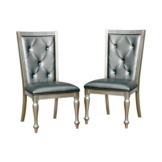 Coupon β Furniture Of America Tase Contemporary Silver Side Chairs (Set Of 2) β¨ - Image 5