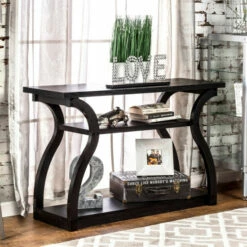 Wholesale 🎉 Furniture Of America Sara Farmhouse Black 47-inch Console Table 😀