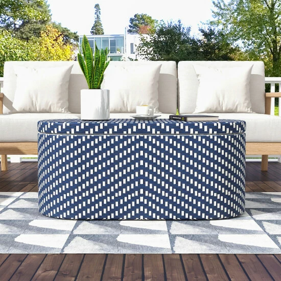 Wholesale 😀 Pagler Patio Nesting Storage Table & Stools By Furniture Of America Grey 🔔 - Image 8