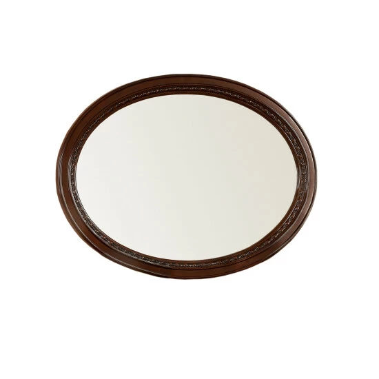Best reviews of π Furniture Of America Kova Traditional Cherry 49-inch Oval Wall Mirror π - Image 4