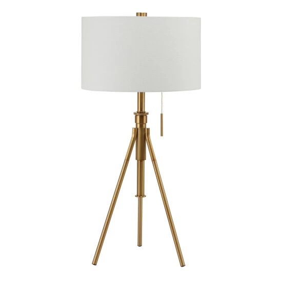 Deals β Furniture Of America Fali Contemporary Metal Accent Tripod Table Lamp Gold π