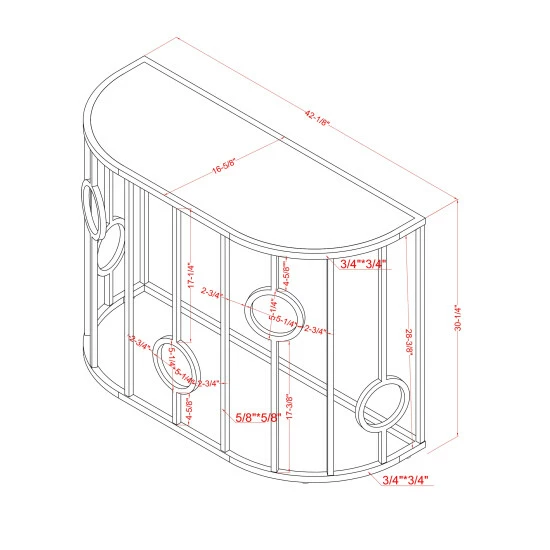 Deals ⌛ Hoop Glam Chrome Mirror Sofa Table By Furniture Of America 🔥 - Image 8