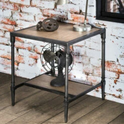 Top 10 👍 Furniture Of America Gazy Urban Grey 22-inch 1-shelf Side Table 🎉