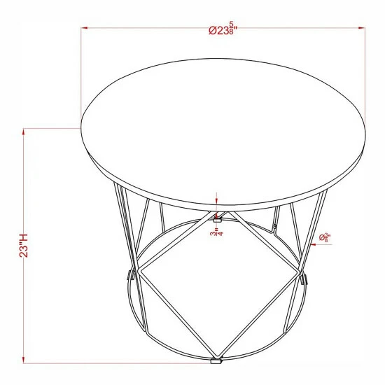 Deals 🧨 Furniture Of America Brigid Modern Metal Round 23-inch Side Table White 😉 - Image 5