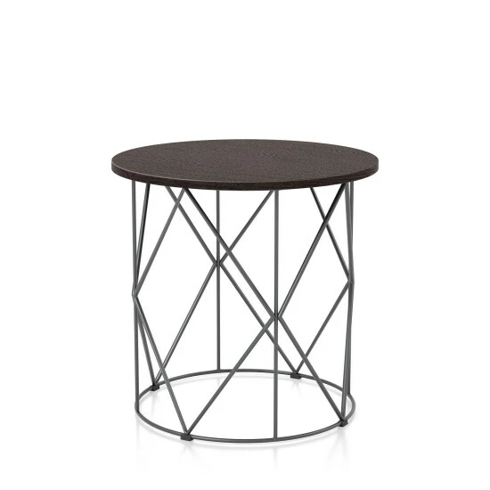 Deals 🧨 Furniture Of America Brigid Modern Metal Round 23-inch Side Table White 😉 - Image 6
