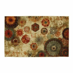 Cheap ✔️ Furniture Of America Medallia Contemporary Beige Floral Area Rug - 5' X 8'/Surplus ✨