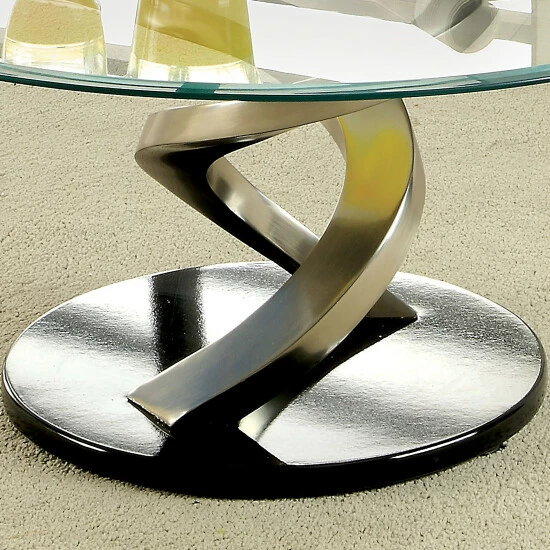 Promo โญ Furniture Of America Sele Contemporary Silver 38-inch Glass Coffee Table ๐ - Image 4