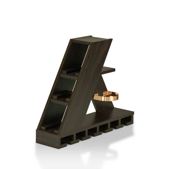 Brand new 🎁 Furniture Of America Tory Modern Wenge Finish Compact Wine Rack ✔️ - Image 3