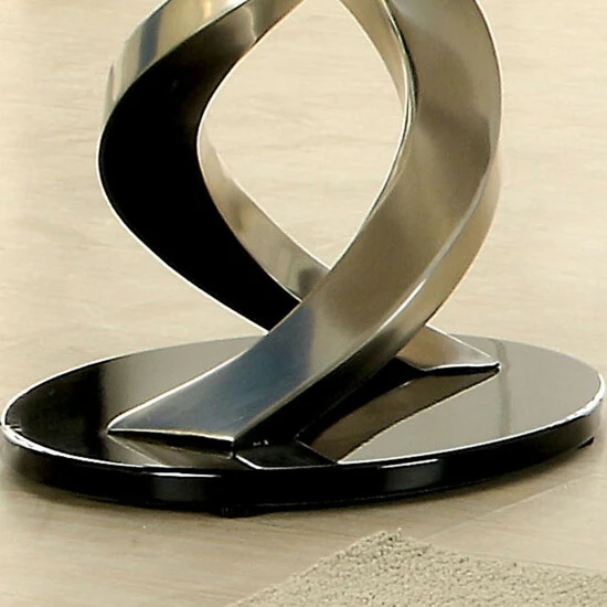 Coupon ๐ฅฐ Furniture Of America Helena Modern Satin Plated 26-inch Glass Side Table ๐ - Image 2