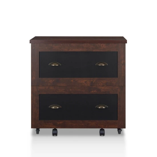 Best Pirce 🎁 Furniture Of America Rele Vintage Walnut 2-drawer File Cabinet 👍 - Image 5