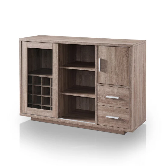 Best Sale 🎁 Furniture Of America Diz Modern 47-inch Wine Bar Dining Server Cappuccino 🛒 - Image 3