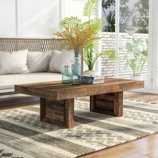 Buy 🤩 Furniture Of America Anaisha Rustic 50-inch Solid Wood Coffee Table ⌛