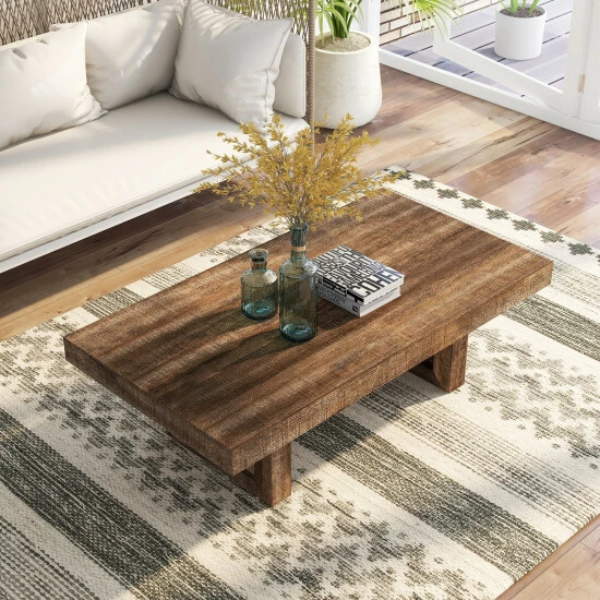 Buy 🤩 Furniture Of America Anaisha Rustic 50-inch Solid Wood Coffee Table ⌛ - Image 3