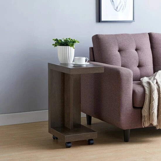 Top 10 🔥 Furniture Of America Otis Modern Mobile 18-inch 1-shelf Side Table Espresso 😉 - Image 2