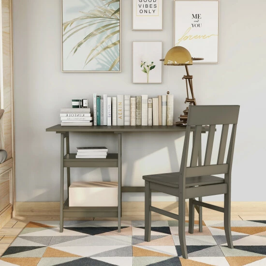 Discount 🛒 Furniture Of America Oller 47-inch 2-PC Computer Desk With Chair White 👍 - Image 8