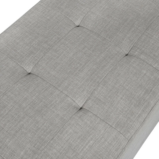 Flash Sale ⭐ Furniture Of America Goneril Transitional Beige Tufted Bench With Ottoman ✨ - Image 8