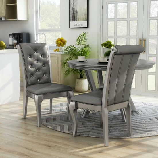 Best reviews of π Furniture Of America Mora Champagne Dining Chairs (Set Of 2) β€οΈ