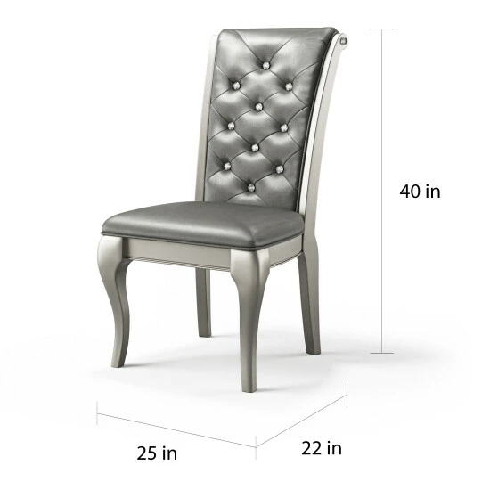 Best reviews of π Furniture Of America Mora Champagne Dining Chairs (Set Of 2) β€οΈ - Image 4