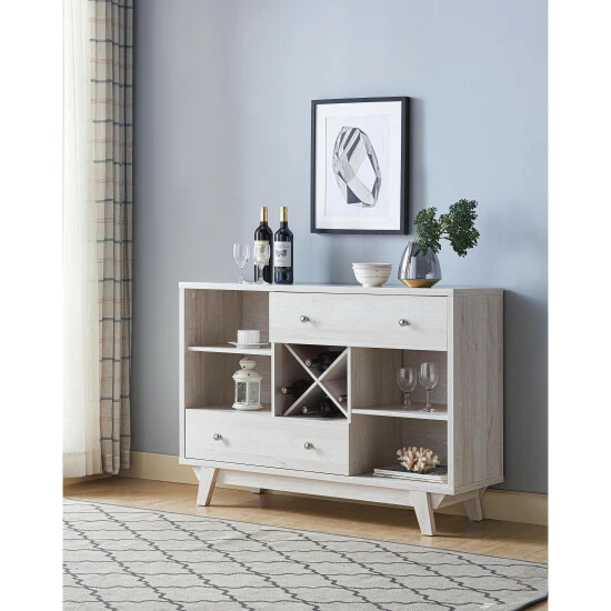 Wholesale π― Furniture Of America Darsan Mid-century Modern 2-drawer Buffet Distressed Grey/white Oak π - Image 8