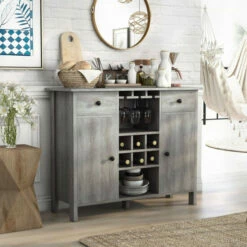 Flash Sale 🥰 Furniture Of America Madrid Contemporary Multi-storage Buffet Wenge 🥰