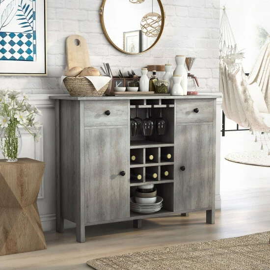 Flash Sale 🥰 Furniture Of America Madrid Contemporary Multi-storage Buffet Wenge 🥰