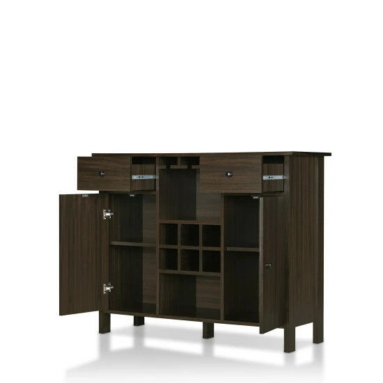 Flash Sale 🥰 Furniture Of America Madrid Contemporary Multi-storage Buffet Wenge 🥰 - Image 8
