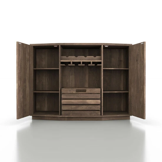 Buy ✔️ Furniture Of America Lath Rustic Double Doors Server Vintage Walnut 👍 - Image 6