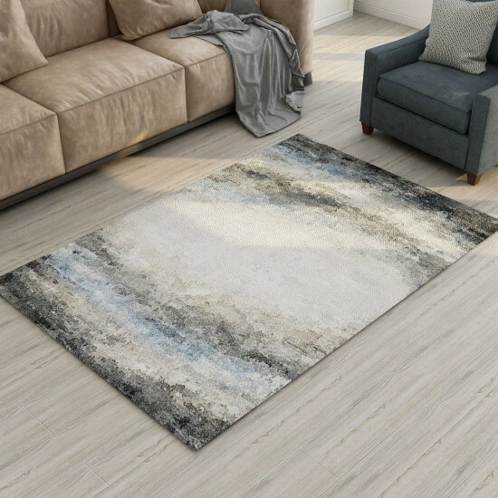 Buy π₯° Furniture Of America Kalmet Contemporary Multi-color Area Rug (5'x7') - 5' X 8'/Surplus Light Grey/grey π― - Image 3